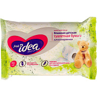 Бумага туалетная влажная детская Fresh idea (40 листов в пачке) фото Бумага туалетная влажная детская Fresh idea (40 листов в пачке)