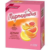 Мармелад Ударница Мармеландия дольки 330 г фото Мармелад Ударница Мармеландия дольки 330 г