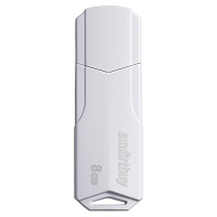 Память Smart Buy "Clue" 8GB, USB 2.0 Flash Drive, белый фото Память Smart Buy "Clue" 8GB, USB 2.0 Flash Drive, белый