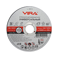 Диск отрезной универсальный Vira 115x1 мм (599115) фото Диск отрезной универсальный Vira 115x1 мм (599115)
