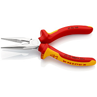 Длинногубцы VDE Knipex 160 мм (KN-2506160) фото Длинногубцы VDE Knipex 160 мм (KN-2506160)