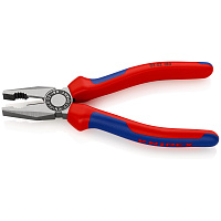 Плоскогубцы комбинированные L-180 мм KNIPEX (KN-0302180) фото Плоскогубцы комбинированные L-180 мм KNIPEX (KN-0302180)