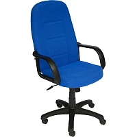 Кресло для руководителя TetChair CH747 синее (ткань, пластик) фото Кресло для руководителя TetChair CH747 синее (ткань, пластик)