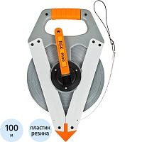 Рулетка измерительная 100 м сталь + нейлон RGK R100