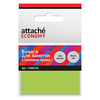 Стикеры Attache Economy 38x51 мм неоновые зеленые (1 блок на 100 листов) фото Стикеры Attache Economy 38x51 мм неоновые зеленые (1 блок на 100 листов)