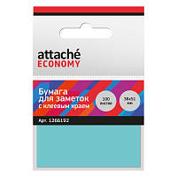 Стикеры Attache Economy 38x51 мм неоновый синий (1 блок на 100 листов) фото Стикеры Attache Economy 38x51 мм неоновый синий (1 блок на 100 листов)