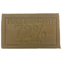 Мыло хозяйственное 72% 250 г (Меридиан), без упаковки, МИНПРОМТОРГ