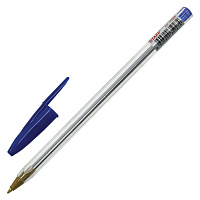 Ручка шариковая STAFF "Basic Budget BP-04", СИНЯЯ, линия письма 0,5 мм, с штрихкодом, 143868 фото Ручка шариковая STAFF "Basic Budget BP-04", СИНЯЯ, линия письма 0,5 мм, с штрихкодом, 143868