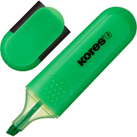 Текстовыделитель Kores Bright liner Plus зеленый (толщина линии 0.5-5 мм) фото Текстовыделитель Kores Bright liner Plus зеленый (толщина линии 0.5-5 мм)