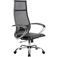 Кресло для руководителя Метта 7 MPRU чёрное (сетка, металл)