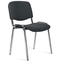 Стул офисный Easy Chair Изо серый ткань металл хромированный (1280112)