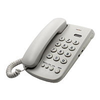 Телефон проводной TeXet TX-241 светло-серый фото Телефон проводной TeXet TX-241 светло-серый