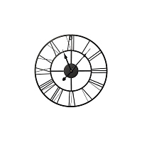 Часы настенные Black Metal Clock (40x40 см) фото Часы настенные Black Metal Clock (40x40 см)