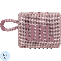 Акустическая система JBL GO 3 розовая (JBLGO3PINK) фото Акустическая система JBL GO 3 розовая (JBLGO3PINK)