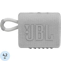 Акустическая система JBL GO 3 белая (JBLGO3WHT) фото Акустическая система JBL GO 3 белая (JBLGO3WHT)