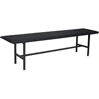 Банкетка четырехместная Берта БМ-4 разборная черная (искусственная кожа, 1800x430x475 мм) фото Банкетка четырехместная Берта БМ-4 разборная черная (искусственная кожа, 1800x430x475 мм)