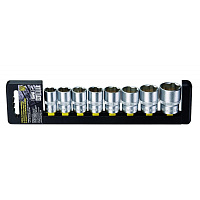 Набор головок торцевых Berger SuperLock 1/2 дюйма 16-27 мм 8 штук (BG2029) фото Набор головок торцевых Berger SuperLock 1/2 дюйма 16-27 мм 8 штук (BG2029)