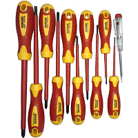 Набор отверток диэлектрических Berger до 1000V 11 штук (BG1066)