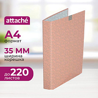 Папка на 2-х кольцах Attache 35 мм розовая до 220 листов фото Папка на 2-х кольцах Attache 35 мм розовая до 220 листов