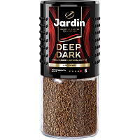 Кофе растворимый сублимированный Jardin Deep Dark 95 г (стеклянная банка) фото Кофе растворимый сублимированный Jardin Deep Dark 95 г (стеклянная банка)