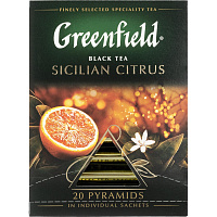 Чай черный Greenfield Sicilian Citrus 20 пирамидок (шиповник, апельсин, лимон) фото Чай черный Greenfield Sicilian Citrus 20 пирамидок (шиповник, апельсин, лимон)