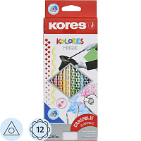 Карандаши цветные Kores Kolores Magik 12 карандашей 12 цветов трёхгранные фото Карандаши цветные Kores Kolores Magik 12 карандашей 12 цветов трёхгранные