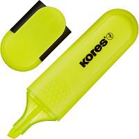 Текстовыделитель Kores Bright Liner Plus желтый (толщина линии 0.5-5 мм) фото Текстовыделитель Kores Bright Liner Plus желтый (толщина линии 0.5-5 мм)