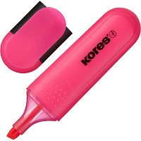 Текстовыделитель Kores Bright Liner Plus розовый (толщина линии 0.5-5 мм) фото Текстовыделитель Kores Bright Liner Plus розовый (толщина линии 0.5-5 мм)