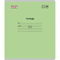Тетрадь школьная зеленая Комус Класс Пастель А5 24 листа в клетку