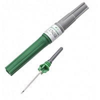 Игла двусторонняя Vacuette 21G 0.8x25 мм зеленая (100 штук в упаковке) фото Игла двусторонняя Vacuette 21G 0.8x25 мм зеленая (100 штук в упаковке)