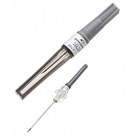 Игла двусторонняя Vacuette Visio plus 22G 0.7x25 мм черная с визуальной камерой (100 штук в упаковке) фото Игла двусторонняя Vacuette Visio plus 22G 0.7x25 мм черная с визуальной камерой (100 штук в упаковке)