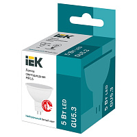 Лампа светодиодная IEK ECO А 5Вт GU5.3 4000К 450Лм LLE-MR16-5-230-40-GU5 фото Лампа светодиодная IEK ECO А 5Вт GU5.3 4000К 450Лм LLE-MR16-5-230-40-GU5