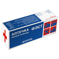 Аптечка первой помощи офисная ФЭСТ Мини (бокс пластиковый) фото Аптечка первой помощи офисная ФЭСТ Мини (бокс пластиковый)
