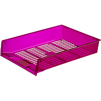 Лоток горизонтальный для бумаг Attache Bright Colours пластиковый фиолетовый решетчатый фото Лоток горизонтальный для бумаг Attache Bright Colours пластиковый фиолетовый решетчатый
