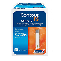 Тест-полоски для определения глюкозы Contour TS № 50 фото Тест-полоски для определения глюкозы Contour TS № 50