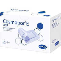 Пластырь-повязка Hartmann Cosmopor E стерильные 10x6 см (25 штук в упаковке) фото Пластырь-повязка Hartmann Cosmopor E стерильные 10x6 см (25 штук в упаковке)