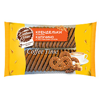 Печенье сдобное Хлебный спас Крендельки Coffee Time со вкусом капучино и тростниковым сахаром 320 г фото Печенье сдобное Хлебный спас Крендельки Coffee Time со вкусом капучино и тростниковым сахаром 320 г