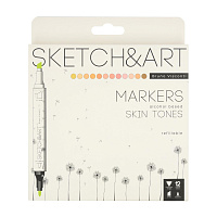 Набор маркеров для скетчинга Sketch&Art Портрет двухсторонние 12 цветов (толщина линии 1-5 мм) фото Набор маркеров для скетчинга Sketch&Art Портрет двухсторонние 12 цветов (толщина линии 1-5 мм)