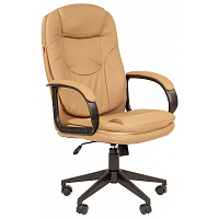 Кресло для руководителя Easy Chair 695 TPU бежевое (экокожа, пластик) фото Кресло для руководителя Easy Chair 695 TPU бежевое (экокожа, пластик)