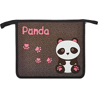 Папка для тетрадей Комус Класс (№1 School) Panda А5 на молнии фото Папка для тетрадей Комус Класс (№1 School) Panda А5 на молнии