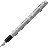 Ручка перьевая Parker IM Stainless Steel цвет чернил синий, цвет корпуса серебристый (артикул производителя 2143635) фото Ручка перьевая Parker IM Stainless Steel цвет чернил синий, цвет корпуса серебристый (артикул производителя 2143635)