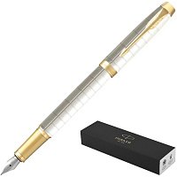 Ручка перьевая Parker IM Premium Pear цвет чернил синий, цвет корпуса белый (артикул производителя 2143649) фото Ручка перьевая Parker IM Premium Pear цвет чернил синий, цвет корпуса белый (артикул производителя 2143649)