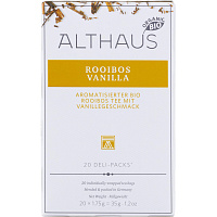 Чай ройбуш Althaus Rooibos Vanilla 20 пакетиков фото Чай ройбуш Althaus Rooibos Vanilla 20 пакетиков