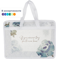Папка-конверт на молнии Attache Selection Bloom А4 400 мкм (с ручками) фото Папка-конверт на молнии Attache Selection Bloom А4 400 мкм (с ручками)