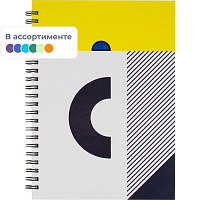 Бизнес-тетрадь Canbe Geometric А5 80 листов в ассортименте в клетку на спирали (145х205 мм) фото Бизнес-тетрадь Canbe Geometric А5 80 листов в ассортименте в клетку на спирали (145х205 мм)