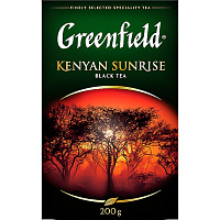 Чай листовой черный Greenfield Kenyan Sunrise 200 г фото Чай листовой черный Greenfield Kenyan Sunrise 200 г