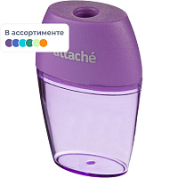 Точилка для карандашей Attache Bright Colours пластиковая с контейнером фото Точилка для карандашей Attache Bright Colours пластиковая с контейнером