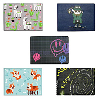 Обложка для удостоверения, пропуска, студенческого билета АССОРТИ, 77х214 мм, принт, кожзаменитель, ДПС, 6000