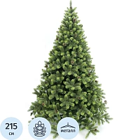 Ёлка искусственная новогодняя Лесная Красавица напольная с шишками 2.15 м