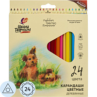 Карандаши цветные Луч Школа Творчества 24 карандаша 24 цвета трёхгранные фото Карандаши цветные Луч Школа Творчества 24 карандаша 24 цвета трёхгранные